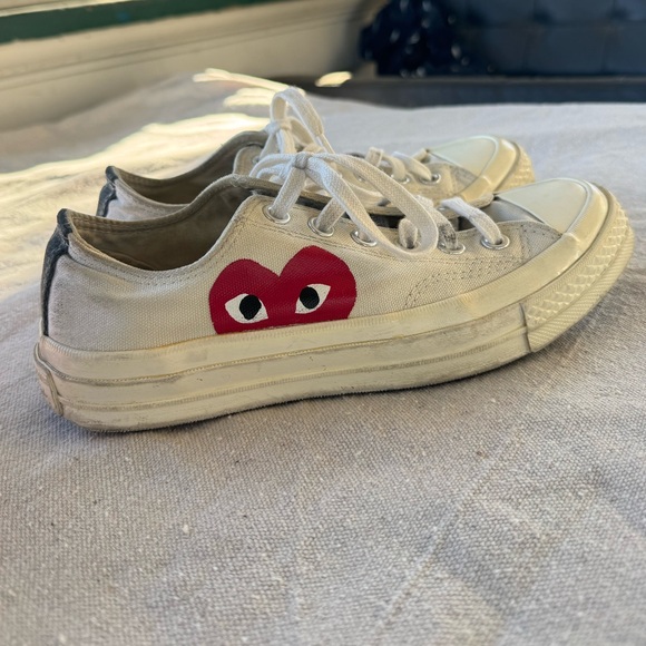 Converse x Comme des Garçons PLAY Chuck 70 Low Milk Colorway Size Size 7 Womens - Picture 5 of 8